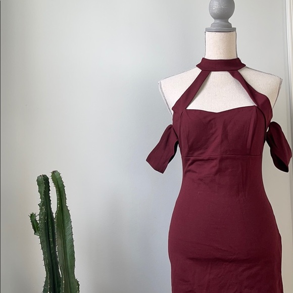 AKIRA Dresses & Skirts - Akira burgundy dress size Medium .